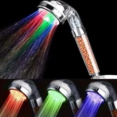 Renk Değiştiren Led Işıklı Su Tasarruflu Basınçlı Duş Başlığı - 1