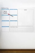 Haftalık Planlayıcı Manyetik Duvar Stickerı Takvim 100 Cm X 60 Cm - 3