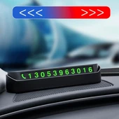 Pratik Fosforlu Telefon Numarası Yamzak İçin Araç İçi Oto Numaratör Numaralık - 6