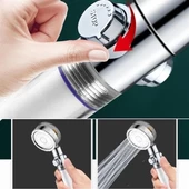 Turbo Pervaneli Ve Filtreli Su Tasarruflu 360 Derece Dönebilen Tazyikli Duş Başlığı thumbnail 6