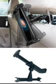Oto Koltuk Arkası Telefon Tablet Tutucu Ayarlanabilir 360 Derece Dönebilen Pratik Stand - 5