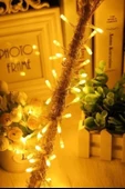 10 Metre 100 Ledli 8 Fonksiyonlu Dekoratif Lambader Sarı Lamba - 8