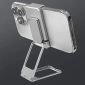 360 Derece Dönen Tüm Telefon Tipleri İle Uyumlu Metal Telefon Standı Braket thumbnail 2