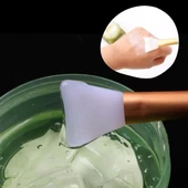 2li Silikon Temizlemesi Kolay Kullanılabilen Yüz Cilt Bakımı Maske Ve Krem Spatulası thumbnail 8