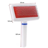 Paslanmaz Evcil Hayvan Kedi Köpek Tüy Tarama Toplama Fırçası Kolay Temizlenir Bakım Aleti thumbnail 7