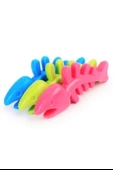 Balık Kemiği İskelet Şekilli Renkli Plastik Kedi Oyuncağı - 7