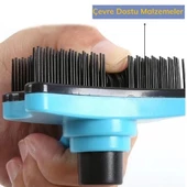 Evcil Hayvan Kedi Köpek Tüy Toplayıcı Otomatik Tuşlu Pet Tarak thumbnail 6