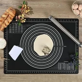 Silikon Çok Amaçlı Geniş Hamur Matı Hamur Açma Matı 40*50 Cm - 6