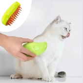 Buharlı Yumuşak Silikon Uçlu Kedi & Köpek Tüy Tarama Tarağı Yıkama Fırçası thumbnail 1