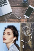 İphone Ucu Çıkışlı Pop Up Kulakiçi Yumuşak Kontrol Tuşlu Kulaklık - 7