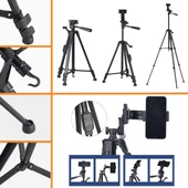 Telefon Ve Fotoğraf Makinası Takılabilen Bluetooth Kumandalı 146 Cm Tripod - 2