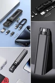 Cep Tipi 60w Bas Aç Type-c,iphone Şarj,micro Usb Hızlı Şarj Data Kablo Seti - 7