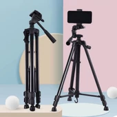 Telefon Ve Fotoğraf Makinası Takılabilen Bluetooth Kumandalı 146 Cm Tripod - 4