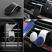 ® Havalanndırma Izgarasına Takılabilen Mandallı Mıknatıslı Oto Araç Içi Manyetik Telefon Tutucu - 2