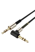 3.5mm Aux Kablosu Jak Erkek Erkek L Tipi 1 Metre Ses Aktarım Kablosu thumbnail 7