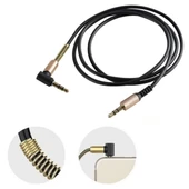 3.5mm Aux Kablosu Jak Erkek Erkek L Tipi 1 Metre Ses Aktarım Kablosu thumbnail 6
