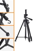 Telefon Ve Fotoğraf Makinası Takılabilen Bluetooth Kumandalı 146 Cm Tripod - 8