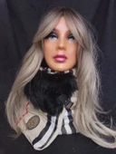 Kürk detaylı, tasarım neck warmer..İçi silikon dolgulu sıcak tutar.Tek adet tasarlanmıştır - 1