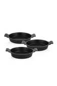 Schafer Trio 3 Lü Döküm Sahan Seti-3 Parça-Siyah - 2