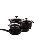 Aryıldız Flipper Siyah 9 Parça Döküm Tencere Seti - 1