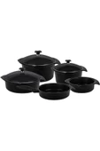 Aryıldız Flipper Siyah 9 Parça Döküm Tencere Seti - 2