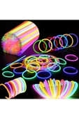 RAYTOYS OYUNCAK 100 Adet Glow Stick Işıklı Fosfor Çubuk Neon Işık Glow Parti Işıkları Işıklı Bileklik Neon Kolye - 2
