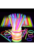 RAYTOYS OYUNCAK 100 Adet Glow Stick Işıklı Fosfor Çubuk Neon Işık Glow Parti Işıkları Işıklı Bileklik Neon Kolye - 1