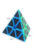 RAYTOYS OYUNCAK   1 Pcs Pramid Cube Corbon Fiber Cube 1adet Vıp Piramit Zeka Küpü Pramit Hız Küpü Trıangle Cube - 7