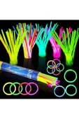 RAYTOYS OYUNCAK   NEON GLOW STİCK IŞIKLI FOSFOR ÇUBUK IŞIKLI BİLEKLİK 200 ADET IŞIKLI KOLYE IŞIKLI ÇUBUK NEON IŞIK thumbnail 1