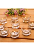 RAYTOYS OYUNCAK   7 Adet Tealight Cam Mumluk Cam Mumluk Tea Light Mum Için Cam Mumluk 4.5x2 Cm Kına Gecesi Dekorları - 4
