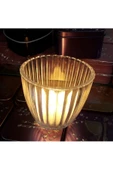RAYTOYS OYUNCAK   7 Adet Büyük Boy Tea Light Mum Için Cam Mumluk Tealight Cam Mumluk 7x4x8 Cm Kır Düğünü Dekorları thumbnail 1
