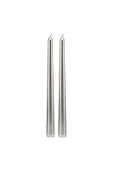 RAYTOYS OYUNCAK   10 PCS CHRISTMAS CANDLE METALLIC BRIGHT SİLVER CANDLESTICK 10 ADET GÜMÜŞ ŞAMDAN MUMU YILBAŞI MUMLARI - 3