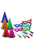 RAYTOYS OYUNCAK 8 Adet Yılbaşı Parti Seti Kotyon Set Yılbaşı Şapkası Yılbaşı Düdüğü Yılbaşı Maskesi Full Set - 2
