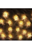 RAYTOYS OYUNCAK   2 Metre Gold Metal Top Pilli Led Işık Top Gün Işığı Pilli Led Işık Top Yılbaşı Ağacı Işığı Noel Işık - 3