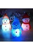 RAYTOYS OYUNCAK   Led Işıklı Kardan Adam Yılbaşı Ağacı Süsleri Renk Değiştiren Kardan Adam Led Light Colors Snowman - 3