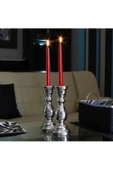RAYTOYS OYUNCAK   10 PCS CHRISTMAS CANDLE METALLIC BRIGHT RED CANDLESTICK 10 ADET KIRMIZI ŞAMDAN MUMU YILBAŞI MUMLARI - 2