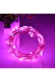 RAYTOYS OYUNCAK   10 Metre Pembe Pilli Led Işık Pembe Yılbaşı Ağacı Işığı Pink Christmas Tree Led Light Pink thumbnail 2