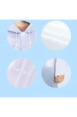 RAYTOYS OYUNCAK 5 Adet 1.kalite Şapkalı Çıtçıtlı Yağmurluk Beyaz Yağmurluk Outdoor Yağmurluk Vıp Unısex Raın Coat - 4