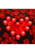 RAYTOYS OYUNCAK Heart Red Light Candles 24 Adet Kırmızı Led Işıklı Kalpli Mum Kırmızı Led Mum Kırmızı Işıklı Mum - 4