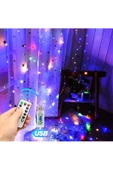 RAYTOYS OYUNCAK Rgb Renkli Salkım Led Işık Renkli Led Işık Usb +kumandalı Renkli Ince Peri Ledli 3x2.5 Metre Peri Ld - 1