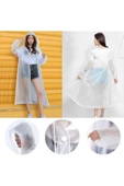 RAYTOYS OYUNCAK   5 Adet 1.kalite Şapkalı Çıtçıtlı Yağmurluk Beyaz Yağmurluk Outdoor Yağmurluk Vıp Unısex Raın Coat - 3