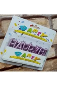 RAYTOYS OYUNCAK   Vıp Kalite Parlak Metalik Pembe Happy Bırthday Pasta Mumu Pembe Doğum Günü Mumu Happy Bırthdaycandle - 1