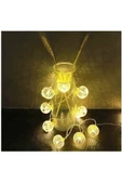 RAYTOYS OYUNCAK   2 Metre Gold Metal Top Pilli Led Işık Top Gün Işığı Pilli Led Işık Top Yılbaşı Ağacı Işığı Noel Işık - 4