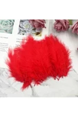RAYTOYS OYUNCAK   400 PCS DECOR RED BIRD FEATHER 400 ADET KIRMIZI TÜY KIRMIZI ŞEFFAF BALON TÜYÜ SÜSLEME TÜYÜ - 3