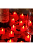 RAYTOYS OYUNCAK Heart Red Light Candles 24 Adet Kırmızı Led Işıklı Kalpli Mum Kırmızı Led Mum Kırmızı Işıklı Mum - 1