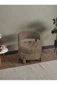 Meşe Home King Kapitoneli Silinebilir Kumaş Konforlu Modern Tasarım Renk Seçenekli Tekli Sandalye - 1