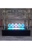 RAYTOYS OYUNCAK   RENKLİ LED IŞIKLI BALANS TOPLARI CAM STRES TOPLARI IŞIKLI VIP İLLUMİNOUS NEWTONS CRADLE LED LİGHT - 4