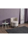 Meşe Home Melina Kapitoneli Silinebilir Kumaş Konforlu Modern Tasarım Renk Seçenekli Tekli Sandalye - 2