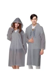 RAYTOYS OYUNCAK 5 ADET 1.KALİTE ŞAPKALI ÇITÇITLI YAĞMURLUK GRİ YAĞMURLUK GRİ OUTDOOR YAĞMURLUK VIP UNISEX RAIN COAT - 2