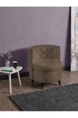 Meşe Home Melina Kapitoneli Silinebilir Kumaş Konforlu Modern Tasarım Renk Seçenekli Tekli Sandalye - 1
